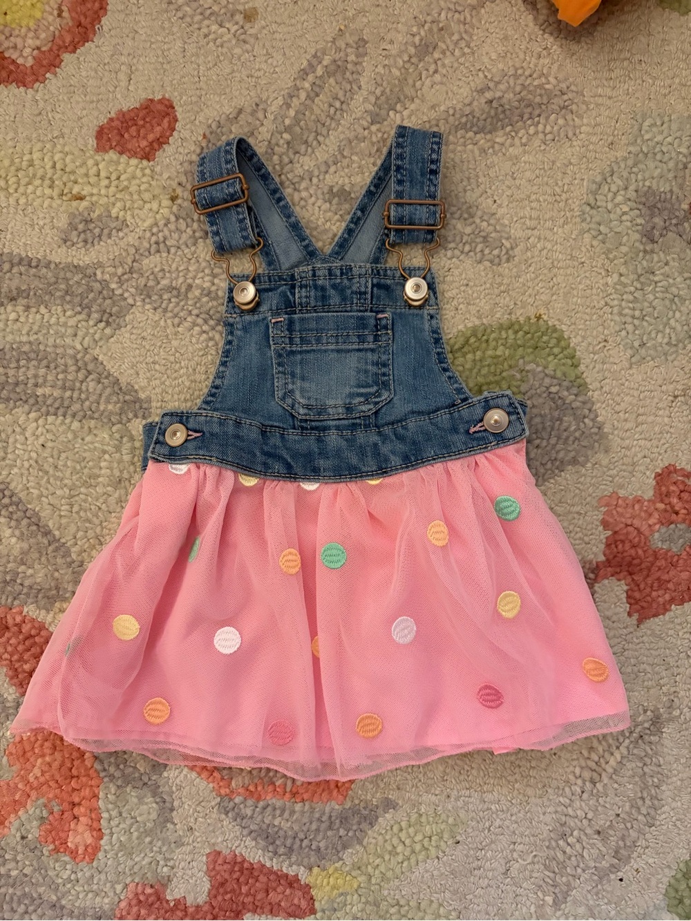Tutu denim overalls bib dress